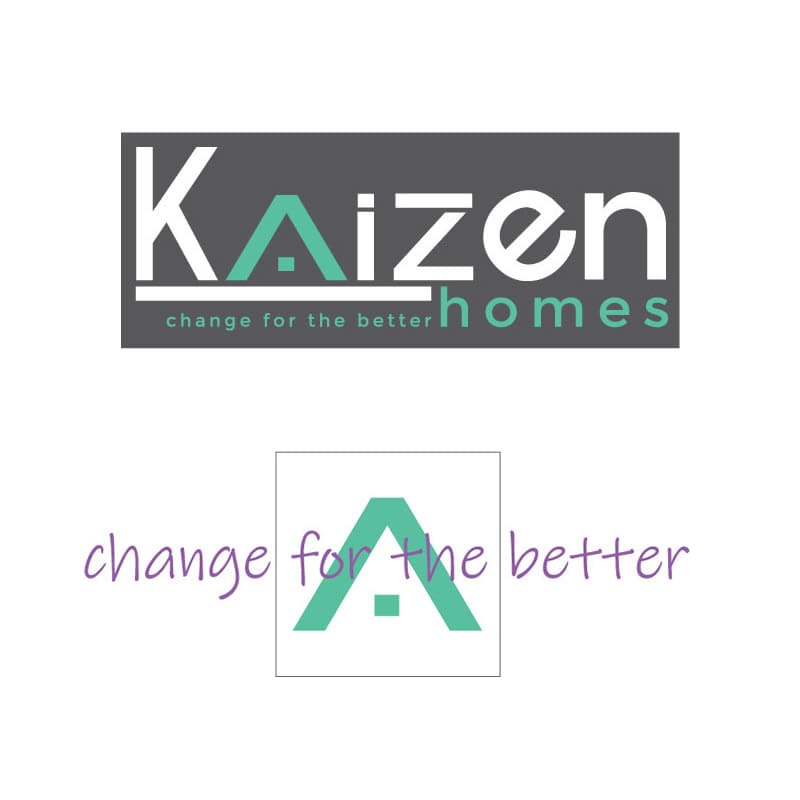 kaizen_homes_brand branding and logo design
